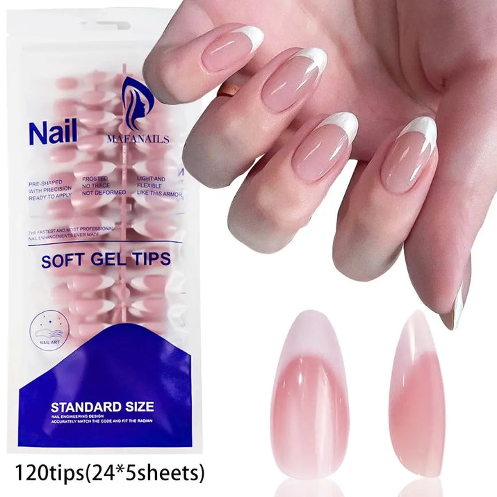 100Pcs Light Pink Press on Nails Short Medium Square Wearable Fake Nails Tips 10 sizes Full Cover False Nails Finger Decoration Makeup art