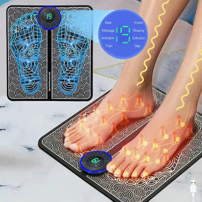 Electric Foot Massager Pad Muscle Massage Relaxation Trainer For Massage Fitness Outdoor Sport Home Family Relax Makeup art