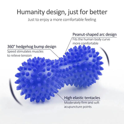 Peanut Ball Foot Massage Ball,Spiky Massage Ball for Trigger Point Therapy,Deep Point Massage,Plantar Fasciitis,Neck Pain Relief Makeup art