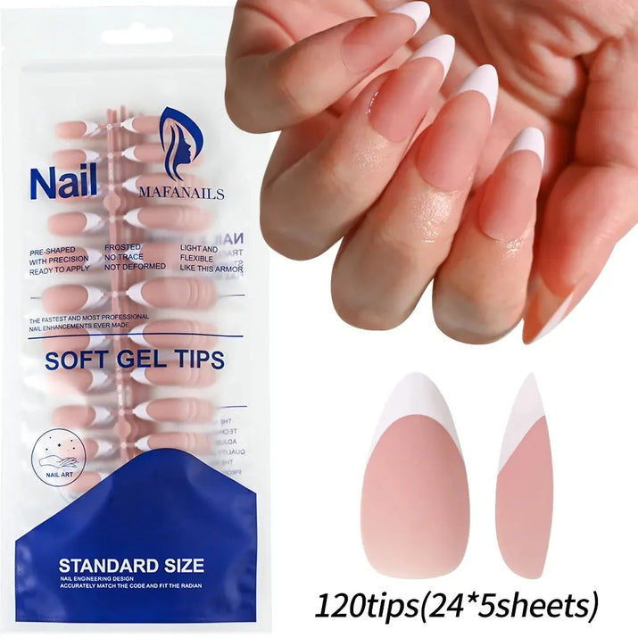 100Pcs Light Pink Press on Nails Short Medium Square Wearable Fake Nails Tips 10 sizes Full Cover False Nails Finger Decoration Makeup art