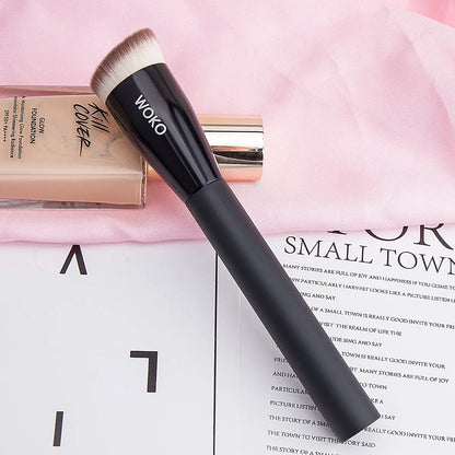Flat Top Foundation Makeup Brushes Flat Angled Synthetic Hair Face Contour Foundation Liquid Cream Bronzer Buffing Makeup Tool Makeup art