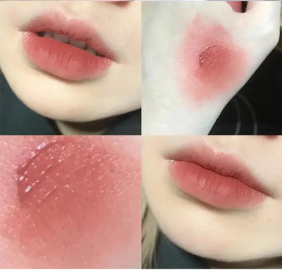 Gege Bear Rabbit Lip Glaze, Matte Velvet Lip Clay Long-lasting Color Non-drying Lipstick Makeup art