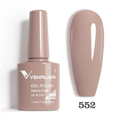 VENALISA 7.5ml Nail Gel Polish VIP5 HEMA Free Semi Permanent Soak off UV LED Nail Gel Varnish Full Coverage Nail Gel Lacquer Makeup art