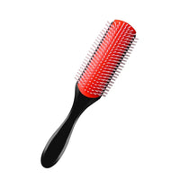 9-Rows Cushion Nylon Bristle Hair Brush Classic Detangling Wet Dry Curly Hair Defining Separating Shaping Styling Tool Makeup art