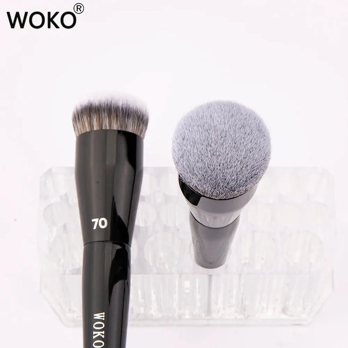 Flat Top Foundation Makeup Brushes Flat Angled Synthetic Hair Face Contour Foundation Liquid Cream Bronzer Buffing Makeup Tool Makeup art