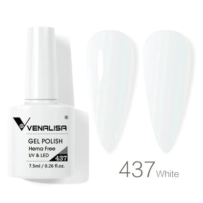 VENALISA 7.5ml Nail Gel Polish VIP5 HEMA Free Semi Permanent Soak off UV LED Nail Gel Varnish Full Coverage Nail Gel Lacquer Makeup art