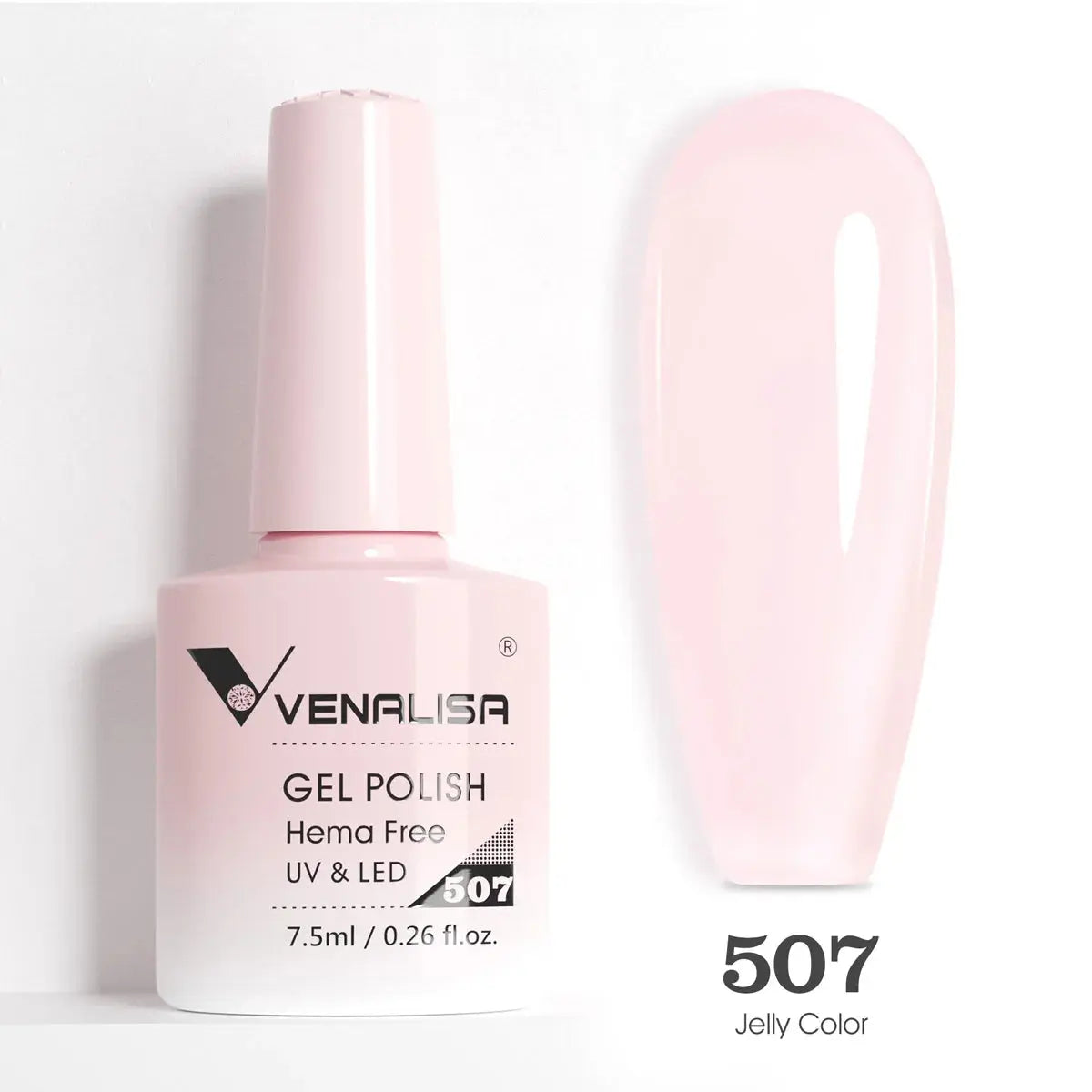 VENALISA 7.5ml Nail Gel Polish VIP5 HEMA Free Semi Permanent Soak off UV LED Nail Gel Varnish Full Coverage Nail Gel Lacquer Makeup art