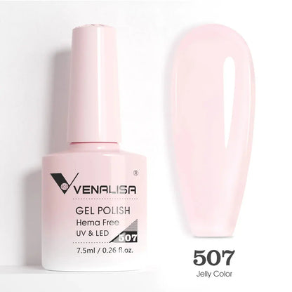 VENALISA 7.5ml Nail Gel Polish VIP5 HEMA Free Semi Permanent Soak off UV LED Nail Gel Varnish Full Coverage Nail Gel Lacquer Makeup art