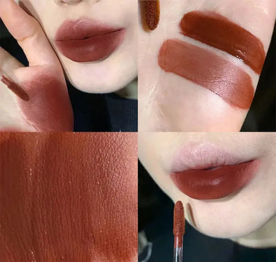Gege Bear Rabbit Lip Glaze, Matte Velvet Lip Clay Long-lasting Color Non-drying Lipstick Makeup art