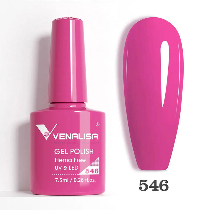 VENALISA 7.5ml Nail Gel Polish VIP5 HEMA Free Semi Permanent Soak off UV LED Nail Gel Varnish Full Coverage Nail Gel Lacquer Makeup art