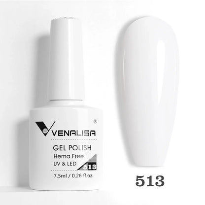 VENALISA 7.5ml Nail Gel Polish VIP5 HEMA Free Semi Permanent Soak off UV LED Nail Gel Varnish Full Coverage Nail Gel Lacquer Makeup art