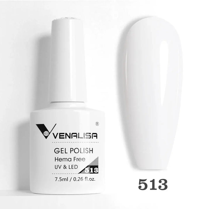 VENALISA 7.5ml Nail Gel Polish VIP5 HEMA Free Semi Permanent Soak off UV LED Nail Gel Varnish Full Coverage Nail Gel Lacquer Makeup art