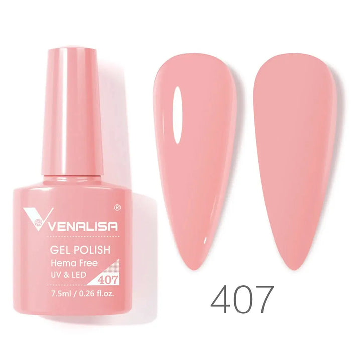 VENALISA 7.5ml Nail Gel Polish VIP5 HEMA Free Semi Permanent Soak off UV LED Nail Gel Varnish Full Coverage Nail Gel Lacquer Makeup art