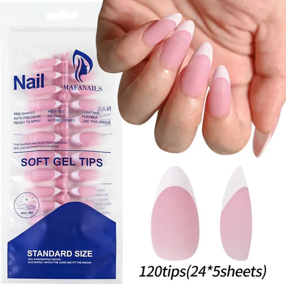 100Pcs Light Pink Press on Nails Short Medium Square Wearable Fake Nails Tips 10 sizes Full Cover False Nails Finger Decoration Makeup art
