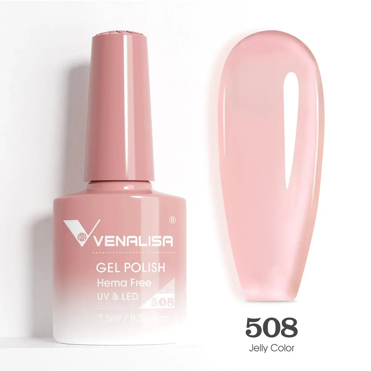 VENALISA 7.5ml Nail Gel Polish VIP5 HEMA Free Semi Permanent Soak off UV LED Nail Gel Varnish Full Coverage Nail Gel Lacquer Makeup art