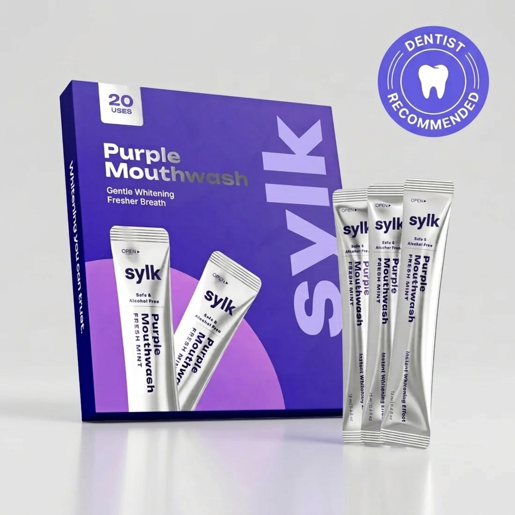 Purple Teeth Whitening Mouthwash – Instant Colour Correcting Formula