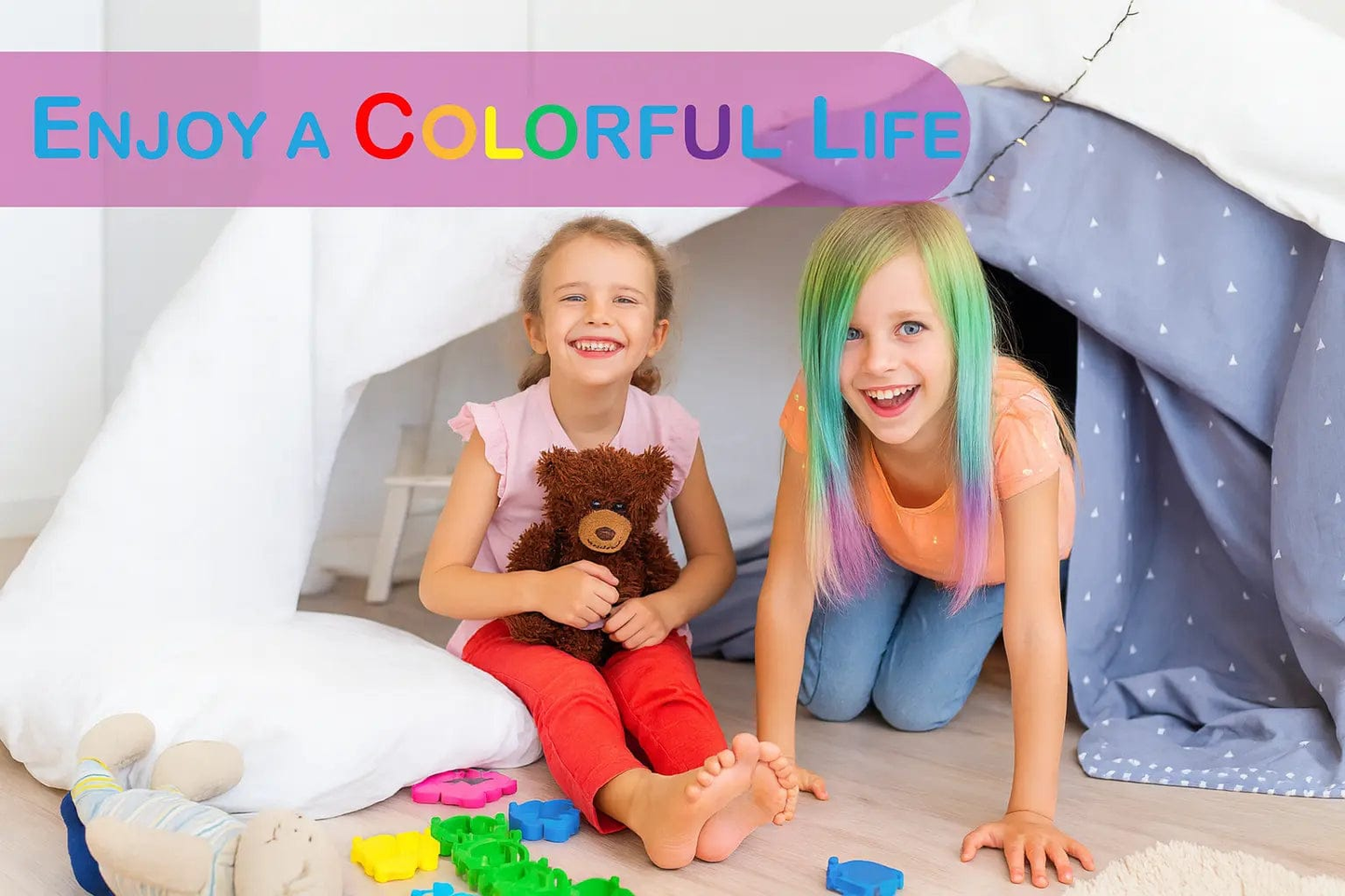 Ultra Easy Temporary Hair Color – Fun & Washable Makeup art